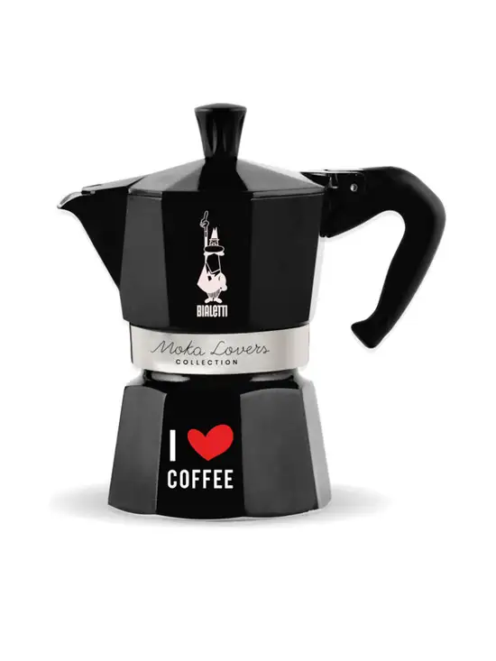 Moka I Love Coffee Black 3 cup 8006363034845