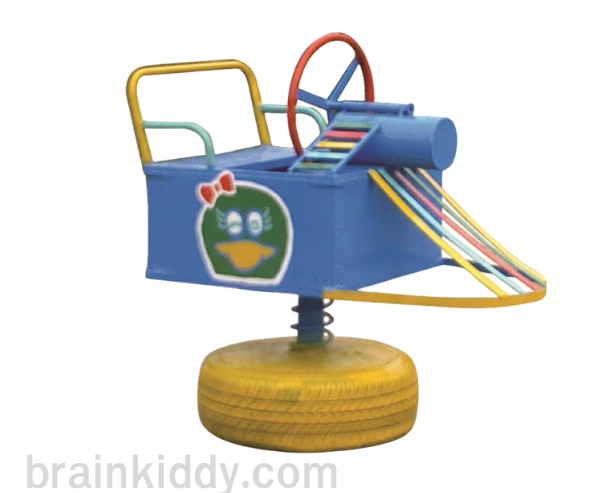 สปริงโยกรถ, รถโยกเหล็ก เครื่องเล่นสนามกลางแจ้ง , เครื่องเล่นสนามแบบเหล็ก,ผลิตในไทย OutdoorPlayground, ราคาโรงงาน ขนาด 45x70x70 ซม.