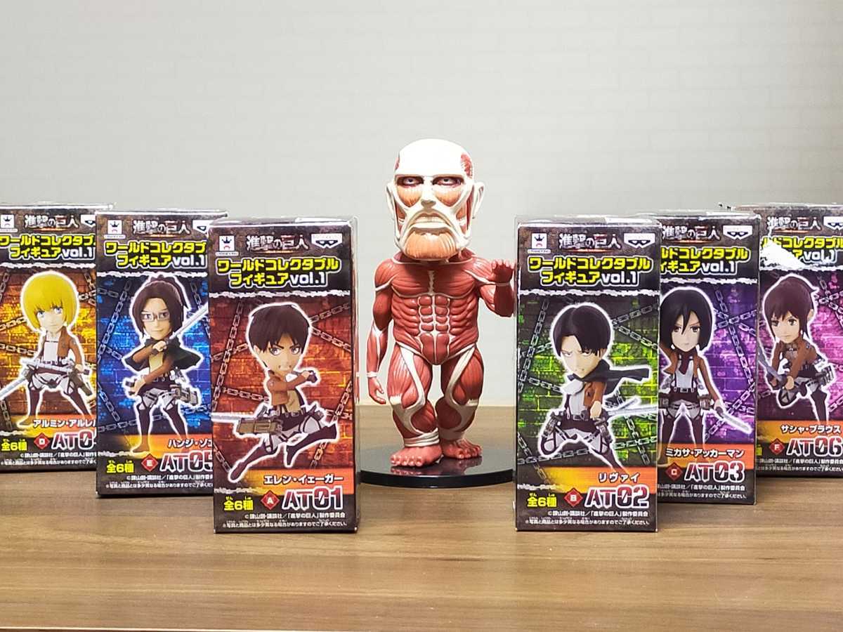 Titan Set ของแท้ JP - WCF Banpresto [โมเดล Attack of Titan] (7 ตัว)