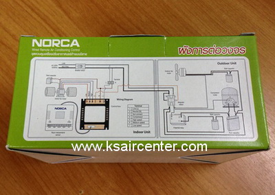 รีโมท เทอร์โมรูม แบบมีสาย NORCA