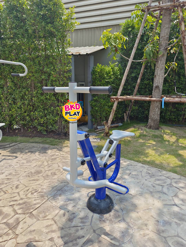 เครื่องออกกำลังกาย กลางแจ้ง ชุดอุปกรณ์ บริหารแขน ขา หน้าท้อง แบบม้าโยก ลานกีฬา อเนกประสงค์ สนามกีฬา ขนาด 55 x 97 x 120 ซม.