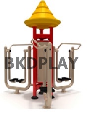 เครื่องออกกำลังกาย กลางแจ้ง ชุดเดิน ลมอากาศ 3 คน ลานกีฬา อเนกประสงค์ สนามกีฬา ขนาด 200x210x250 เซนติเมตร