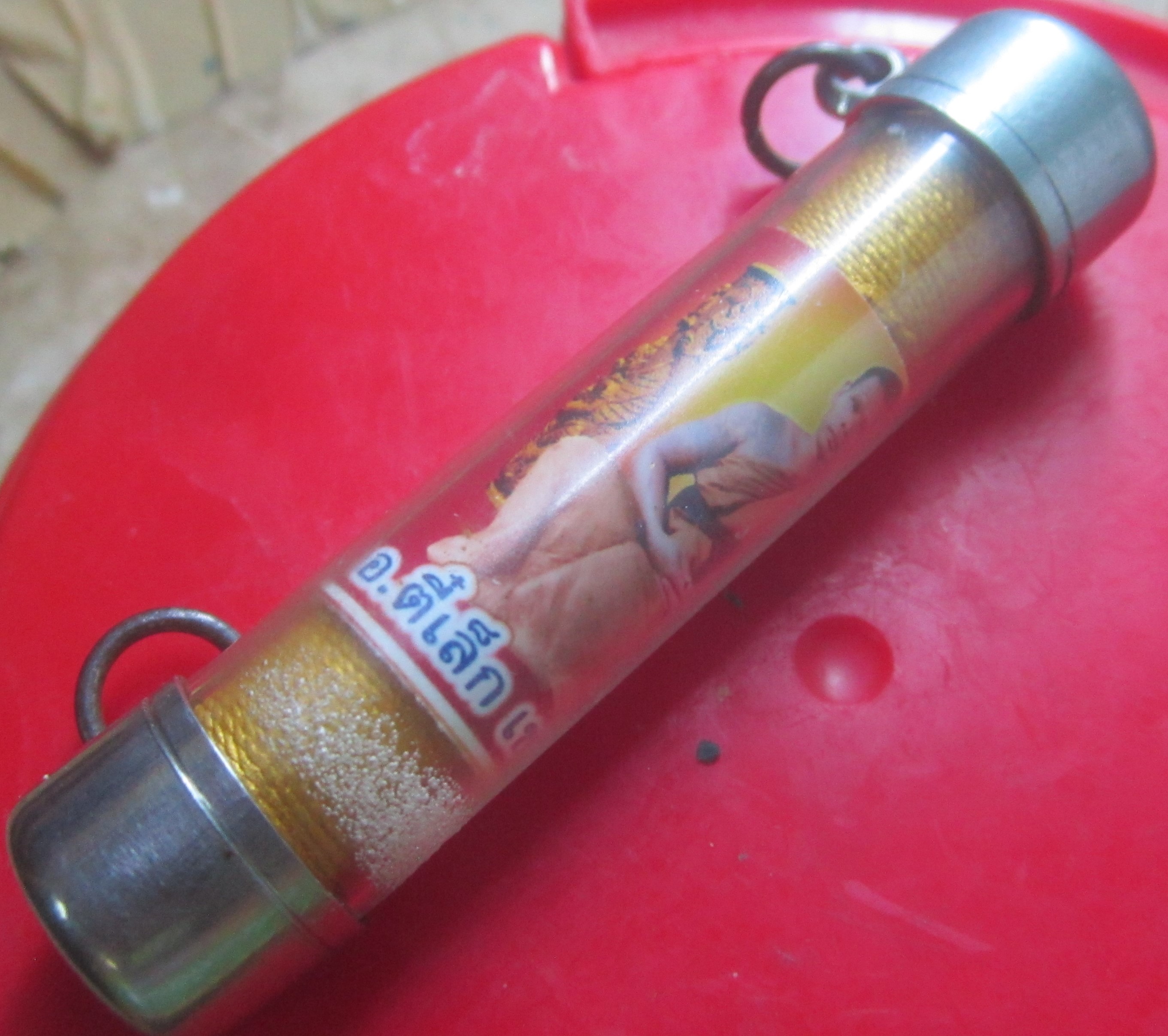 ตะกรุดลูกปืน ยาว2นิ้วครึ่ง พระอาจารย์ตี๋เล็ก เขาสุนะโม จ.เพชรบูรณ์