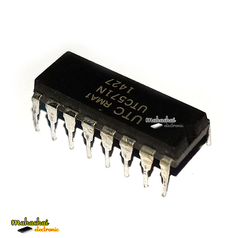 UTC571N DIP-16 เหมาะสำหรับใช้ในวิทยุและวิทยุมือถือ ระบบสื่อสารโมเด็มโทรศัพท์และดาวเทียม ออกอากาศ / รับระบบเสียง