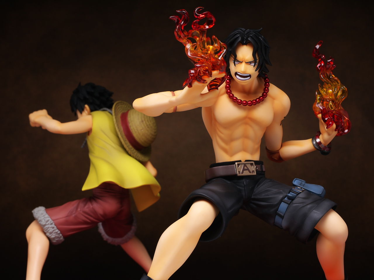 Brother Set ของแท้ JP แมวทอง - POP Deluxe Megahouse [โมเดลวันพีช] (2 ตัว)