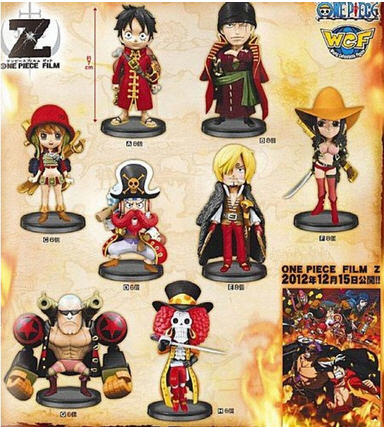 Straw Hat Pirates Film Z Set ของแท้ JP แมวทอง - WCF Banpresto [โมเดลวันพีช] (9 ตัว)