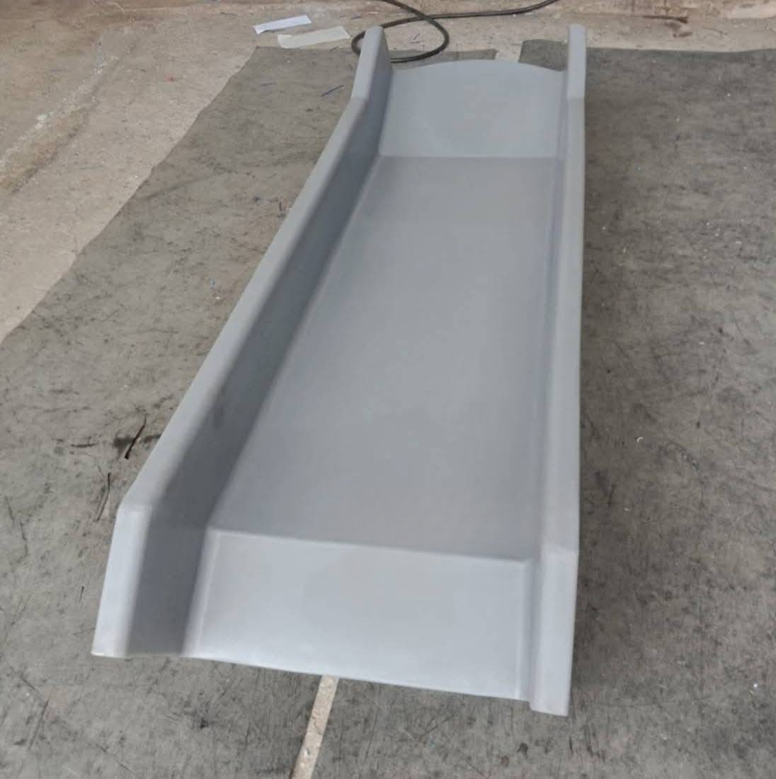 อะไหล่รางสไลเดอร์, รางเดี่ยวสีเทาความสูง 90ซม. , รางสไลเดอร์ ,พลาสติกหนาอย่างดี ,อะไหล่กระดานลื่นพลาสติก, อะไหล่สนามเด็กเล่น,พร้อมส่ง