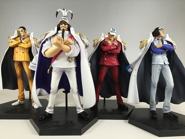 Marine Admiral Set ของแท้ JP แมวทอง - DX Banpresto [โมเดลวันพีช] (4 ตัว)