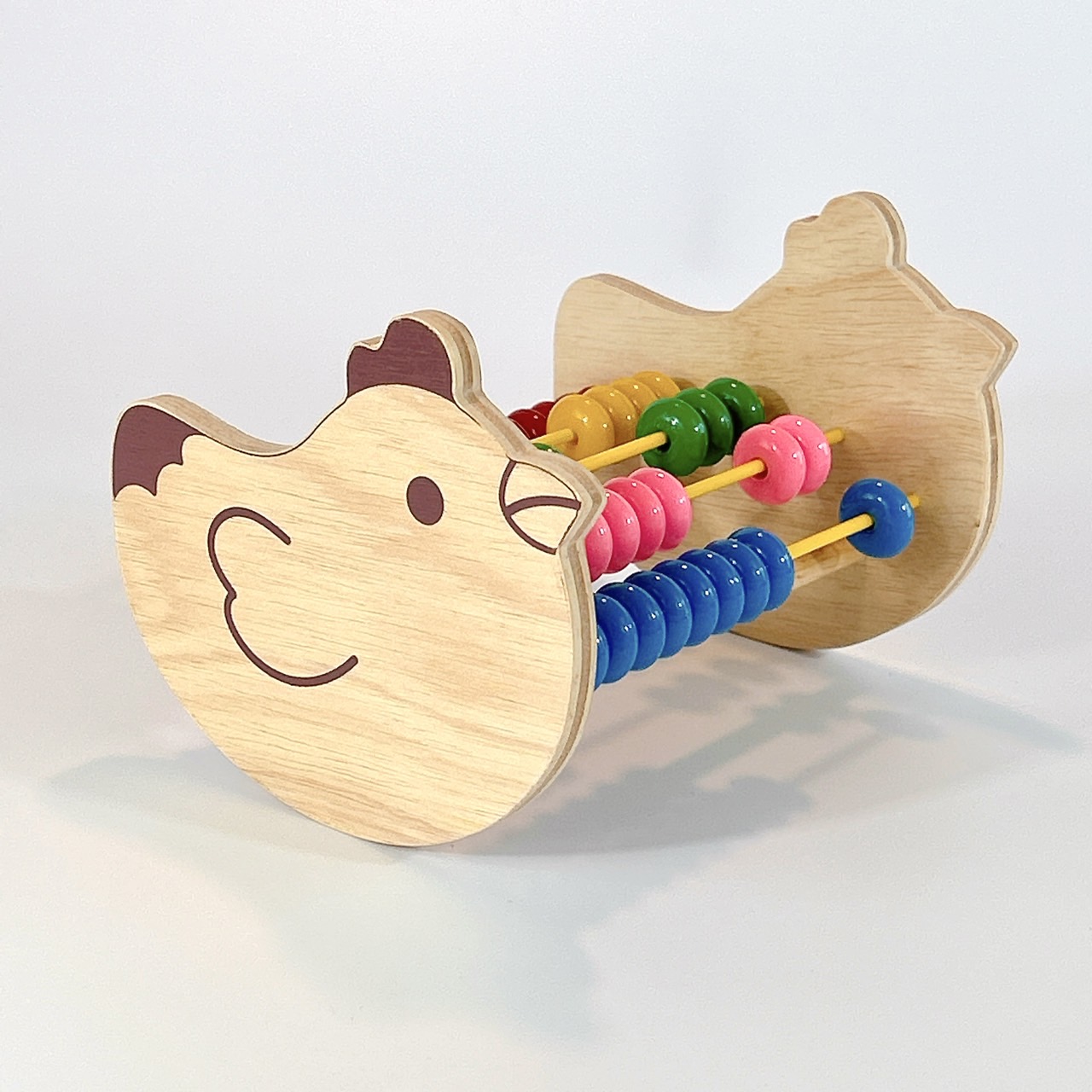 ลูกคิดไก่โคลงเคลง 50 เม็ด, ของเล่นไม้, ของเล่นเสริมพัฒนาการ, ของเล่นเด็กอนุบาล, สื่อการสอนคณิตศาสตร์