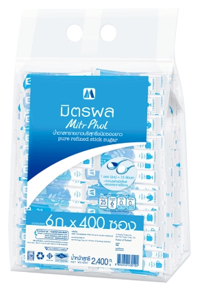 น้ำตาลทรายขาว [มิตรผล] ซองยาว 6กรัม*400ซอง