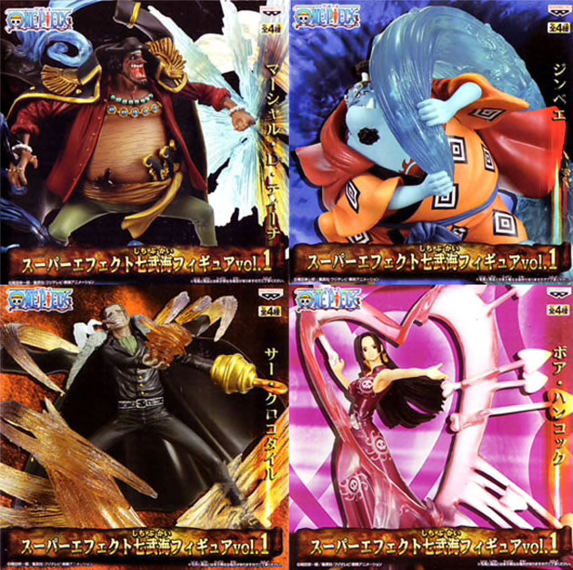 Seven Warlords of the Seas Set ของแท้ JP แมวทอง - Super Effect Banpresto [โมเดลวันพีช] (8 ตัว)