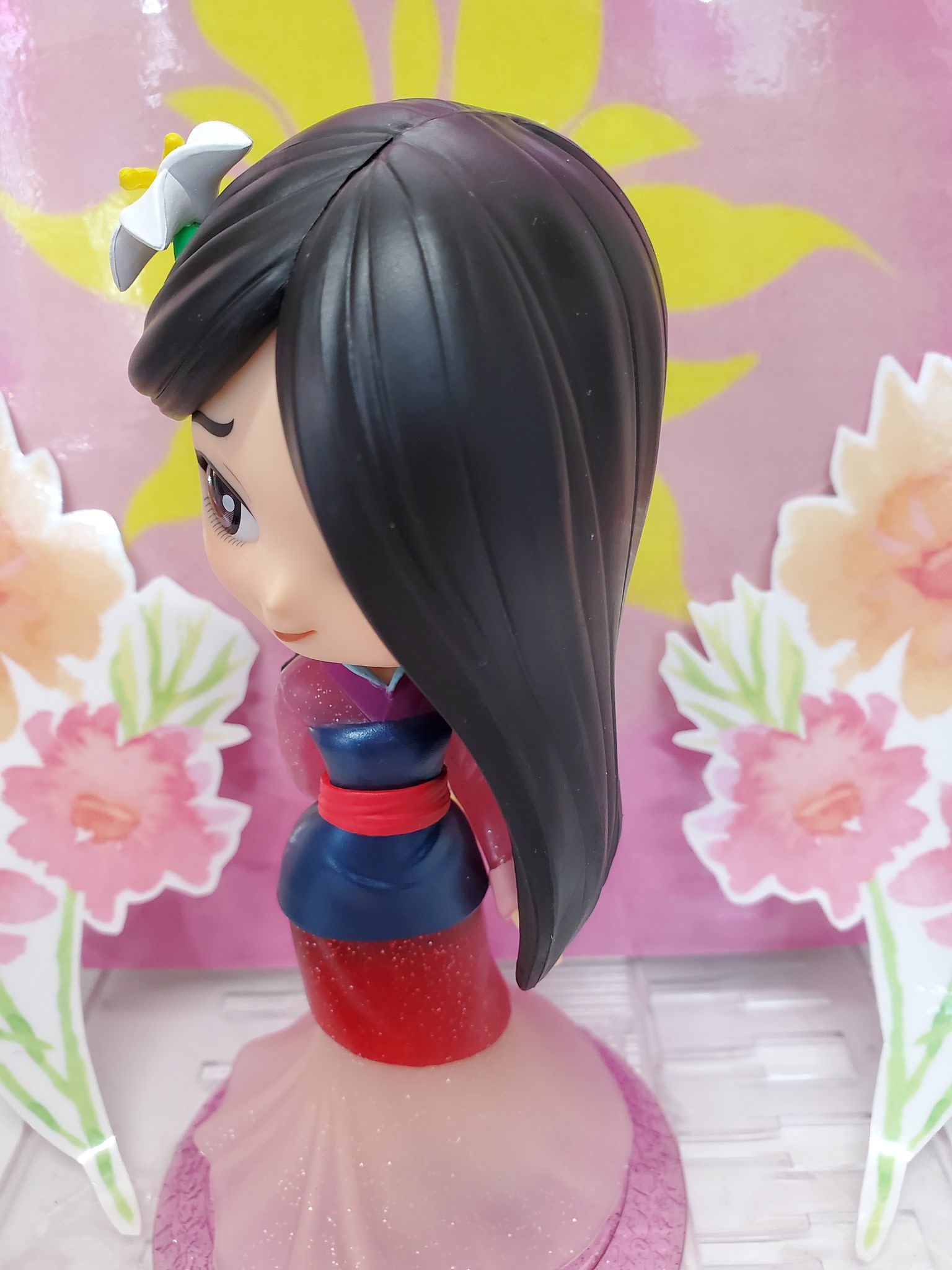 Mulan - Glitter Line ของแท้ JP - Q Posket Banpresto [โมเดล Disney]