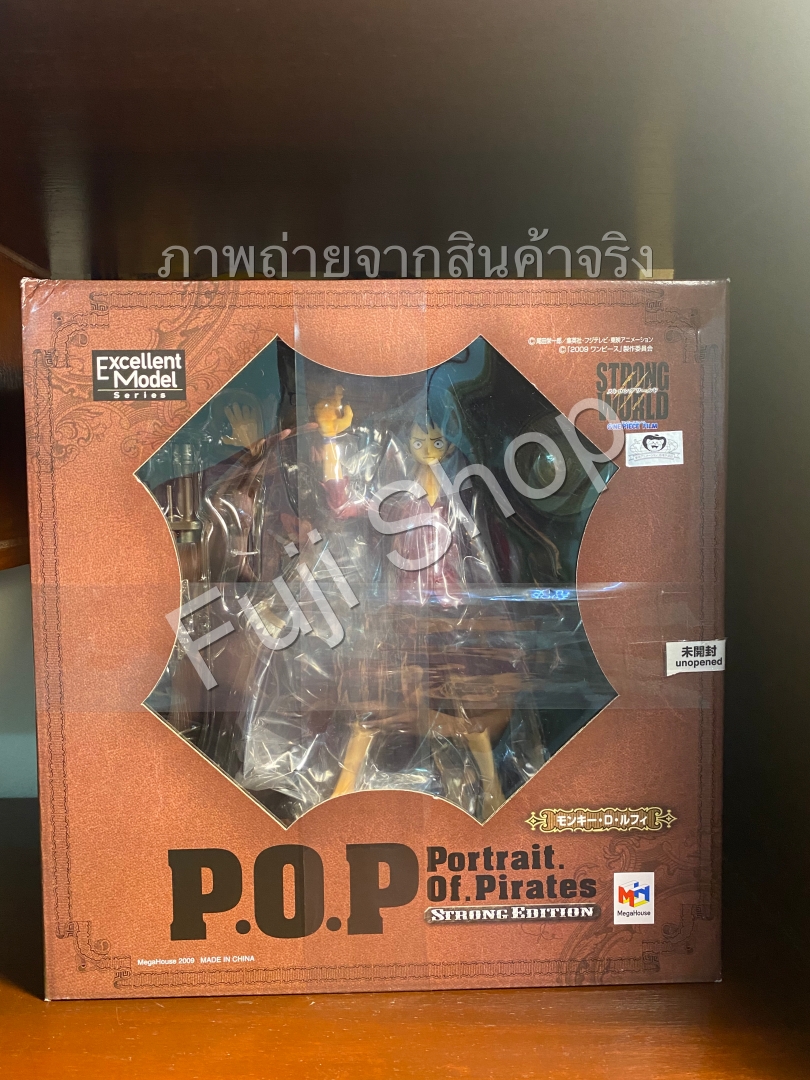 Luffy Strong World ของแท้ JP แมวทอง - POP Megahouse [โมเดลวันพีช]