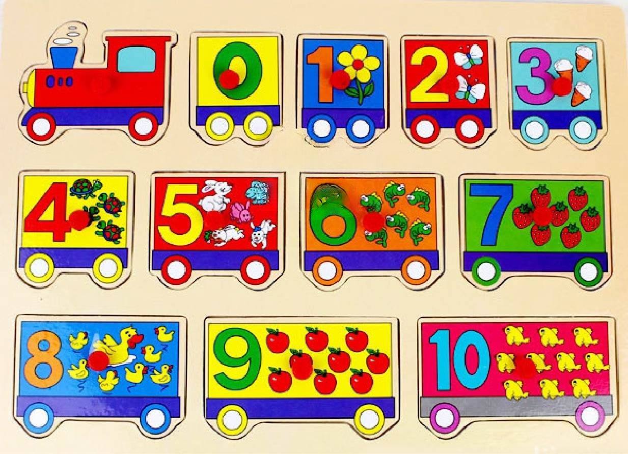 ตัวต่อรถไฟสอนนับเลข-สิ่งของ (0-10),นับเลข ,ตัวเลข,จับคู่,ของเล่นไม้ ของเล่นเสริมทักษะการเรียนรู้, ของเล่นเสริมพัฒนาการเด็กอนุบาล, สื่อการสอนปฐมวัย, พร้อมส่ง
