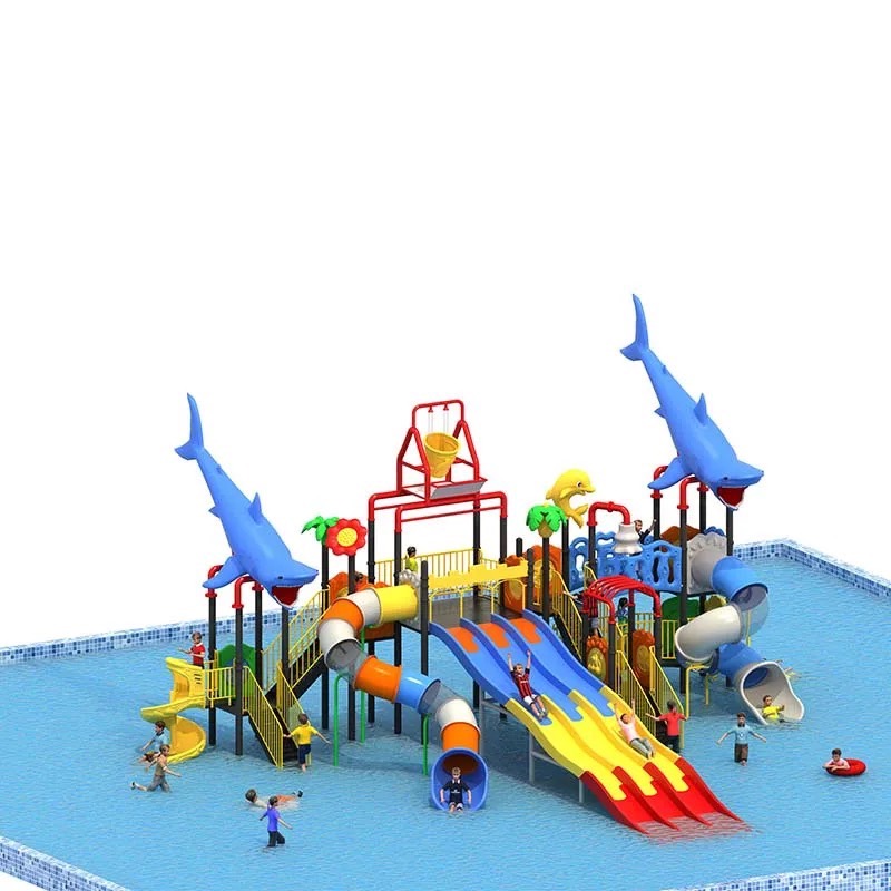 เครื่องเล่น สวนน้ำ ชุด Shark Water Park สวนน้ำขนาดใหญ่ THEME น่าตื่นเต้น เร้าใจ