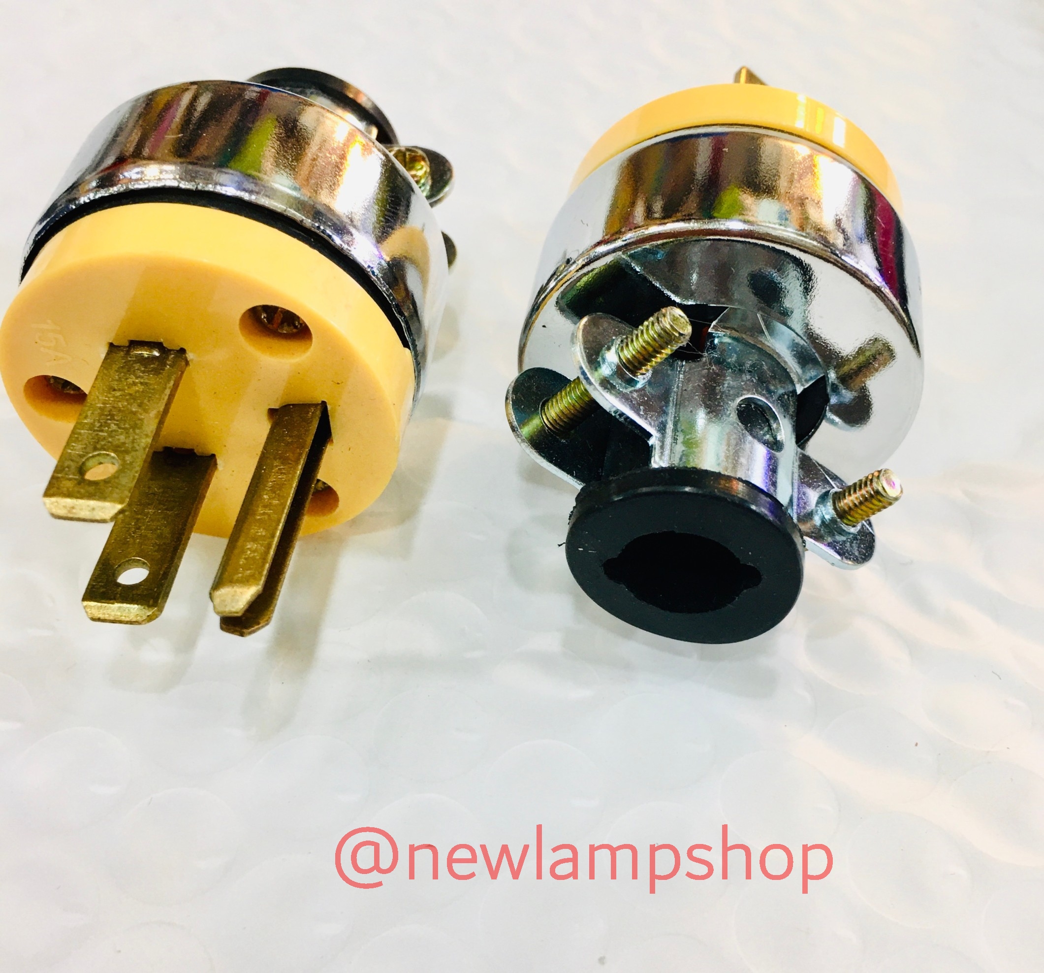 ปลั๊กกลมเหล็กตัวผู้ 3 ขา