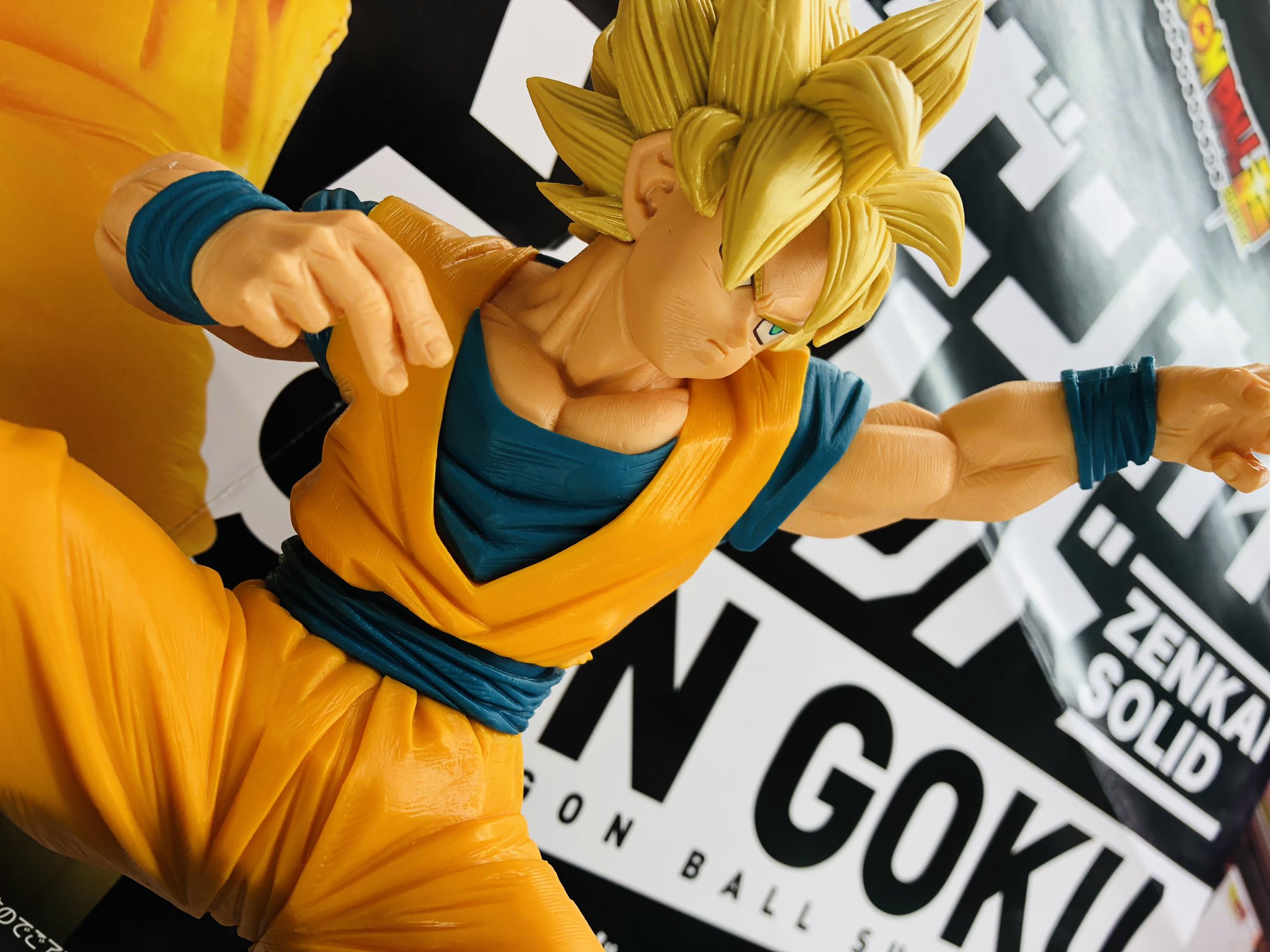 Goku Super Saiyan ของแท้ JP แมวทอง - Zenkai Solid Banpresto [โมเดลดราก้อนบอล]