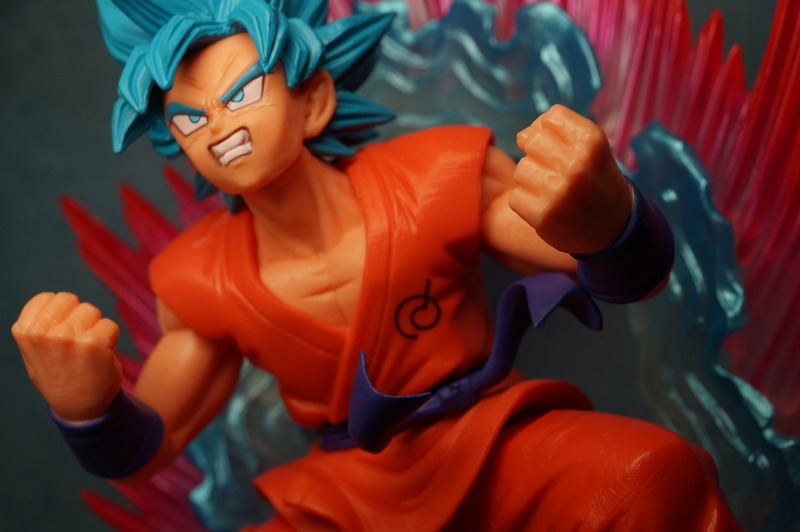 Goku Super Saiyan Blue ของแท้ JP แมวทอง - SSGSS Banpresto [โมเดลดราก้อนบอล] (1 ตัว + Aura)