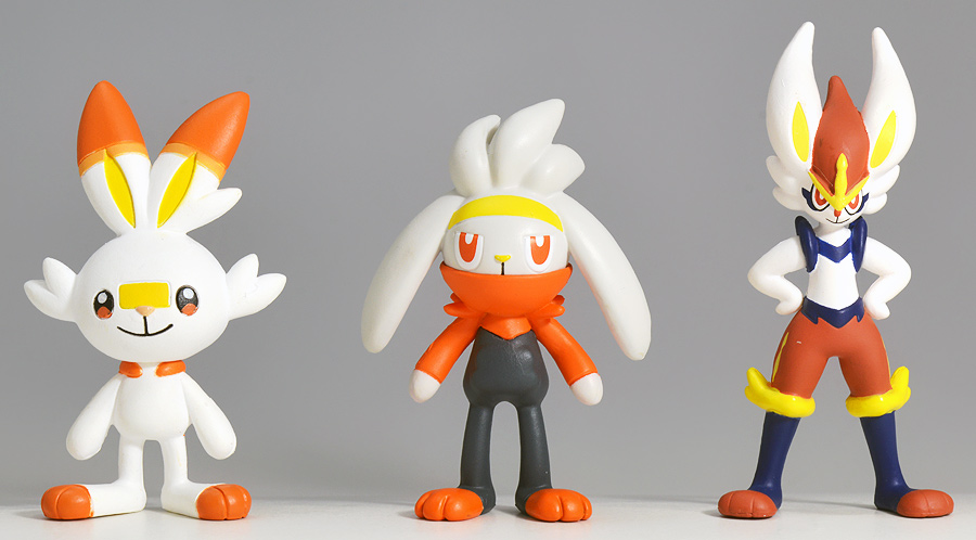 Cinderace ของแท้ JP - Monster Collection Takara Tomy [โมเดลโปเกมอน]