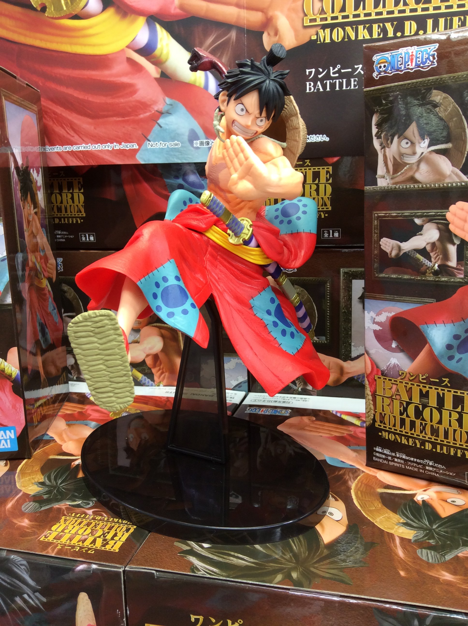 Luffy Wano ของแท้ JP แมวทอง - Battle Record Collection Banpresto [โมเดลวันพีช]