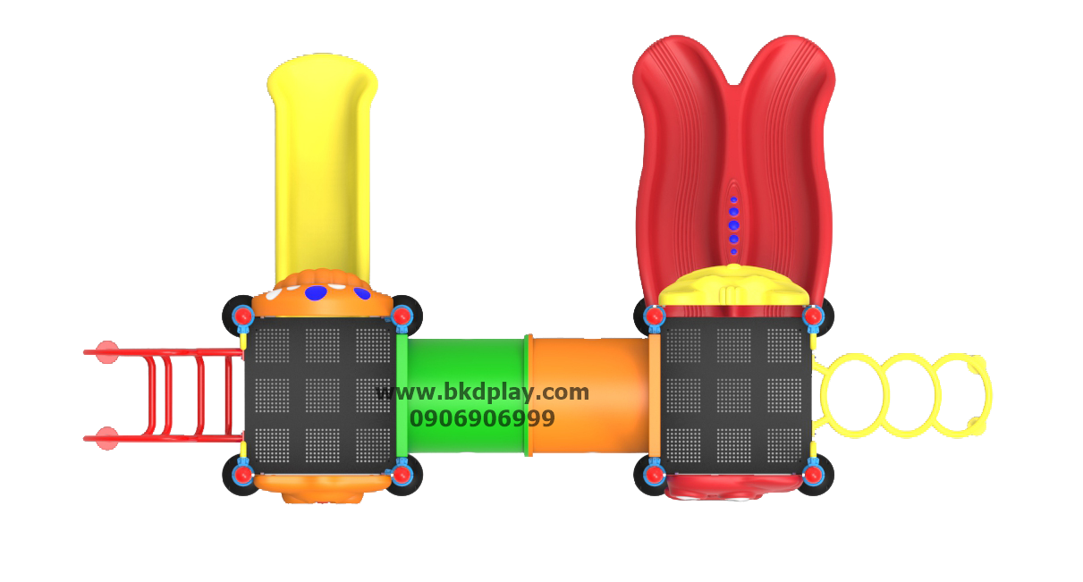 ชุดหอสไลด์-ท่อลอดอนุบาล-19เครื่องเล่นสนาม กลางแจ้ง เหล็ก, สไลเดอร์ใหญ่ สนามเด็กเล่นผลิตในไทย ขนาด350x390x200 ซม.