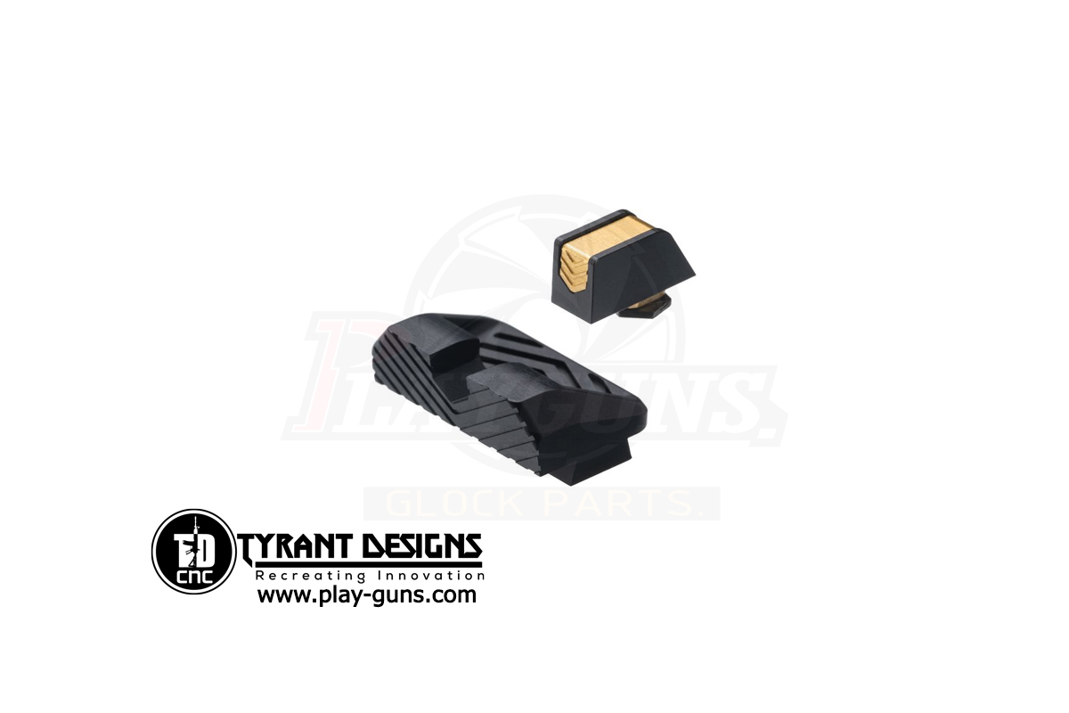 Tyrant Design Compatible Two Piece Sights - Gold