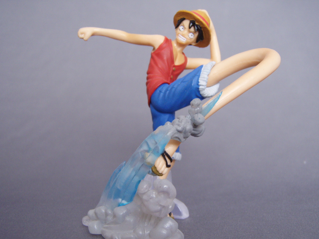 Luffy ของแท้ JP แมวทอง - Attack Motions Bandai [โมเดลวันพีช]
