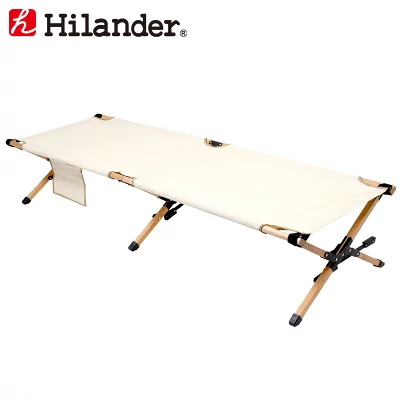 Lever Type GI Cot Wood เตียงสนาม