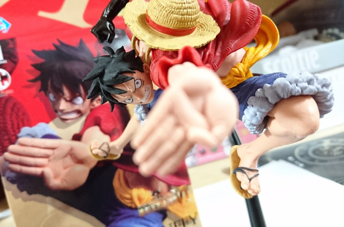 Luffy ของแท้ JP แมวทอง - Scultures Banpresto [โมเดลวันพีช]
