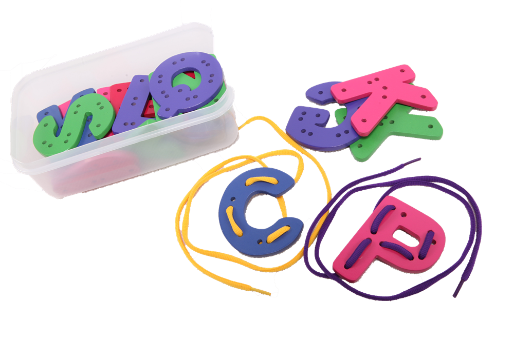 กระดานร้อยเชือก ABC (26ชิ้น) , ของเล่นเสริมพัฒนาการ สื่อการสอนอนุบาล,ปฐมวัย, ของเล่นเสริมทักษะ