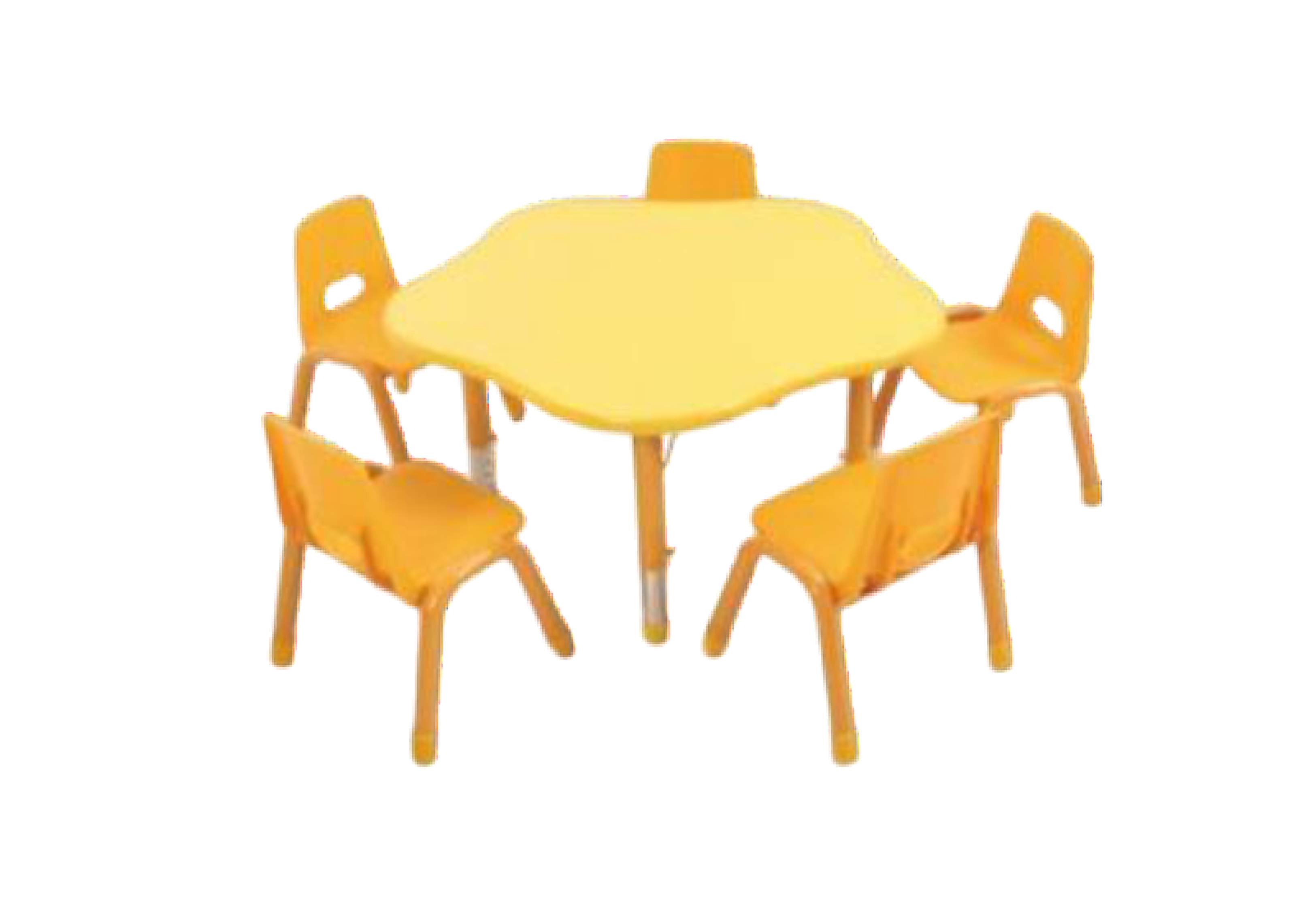 ชุดโต๊ะดอกไม้หรรษา พร้อมเก้าอี้ 6 ที่นั่ง โต๊ะเก้าอี้นักเรียน,โต๊ะเด็ก,เก้าอี้เด็ก,อนุบาล-ประถม,โต๊ะกิจกรรม,โต๊ะพลาสติกขาเหล็ก,โต๊ะเขียนหนังสือเด็ก สั่งนำเข้า ขนาดเส้นทะแยงมุม 120 ซม. ขนาดความสูงโต๊ะ 37-60 ซม.