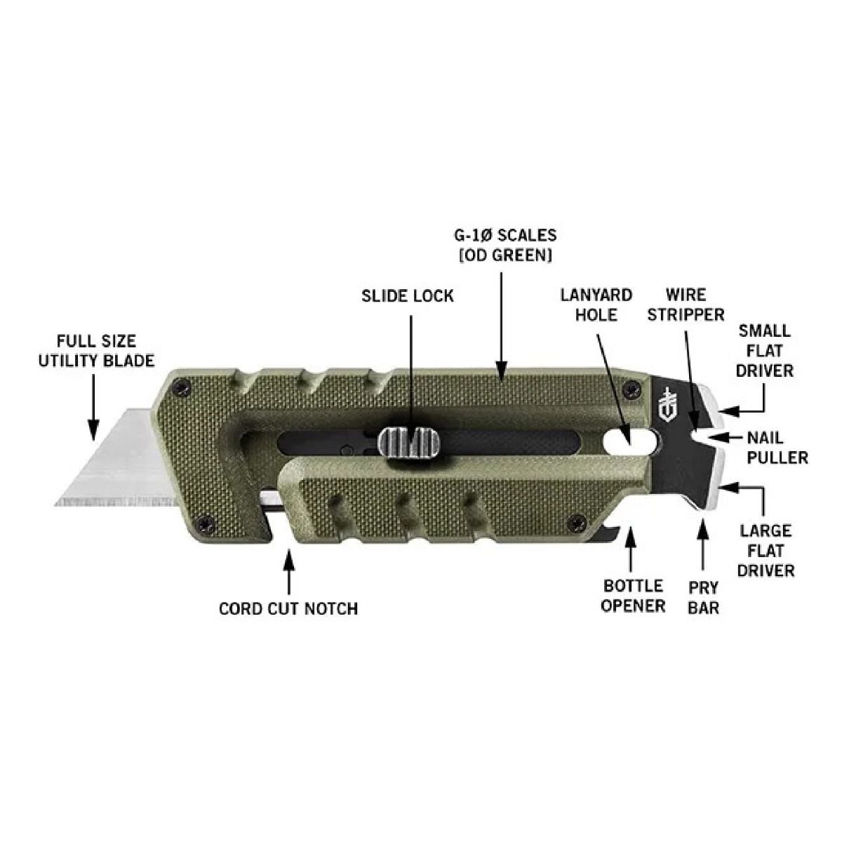 Gerber Prybrid Utility OD Green 31-003743