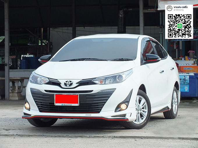 Drive 68 VS Toyota Yaris Ativ 4D 2017-On [ตอกย้ำนิยามชุดแต่งลายเส้นสีแดงเข้มตัดชิ้นเป็นอัตลักษณ์ที่โดดเด่นเป็นเหมือนลายเซ็นต์ของสินค้า]