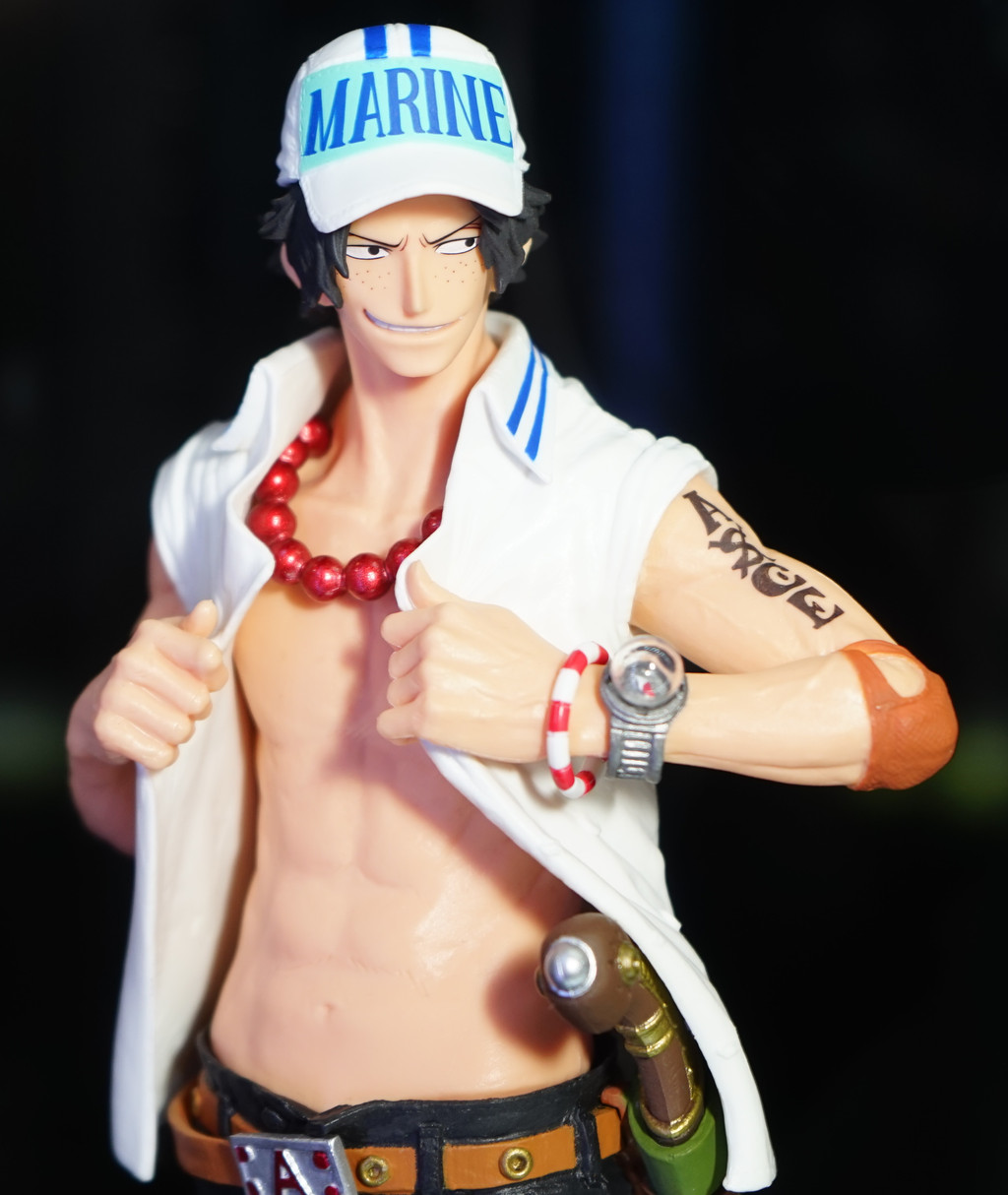 Ace ของแท้ JP แมวทอง - King of Artist Banpresto [โมเดลวันพีช]
