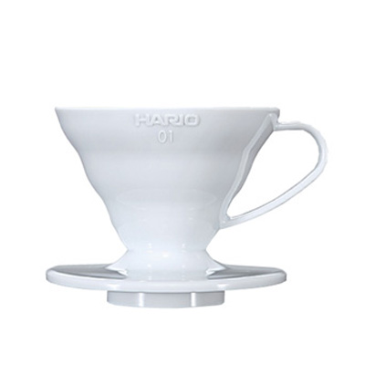 Hario v60 Coffee Dripper 01 White (Plastic) - VD-01W