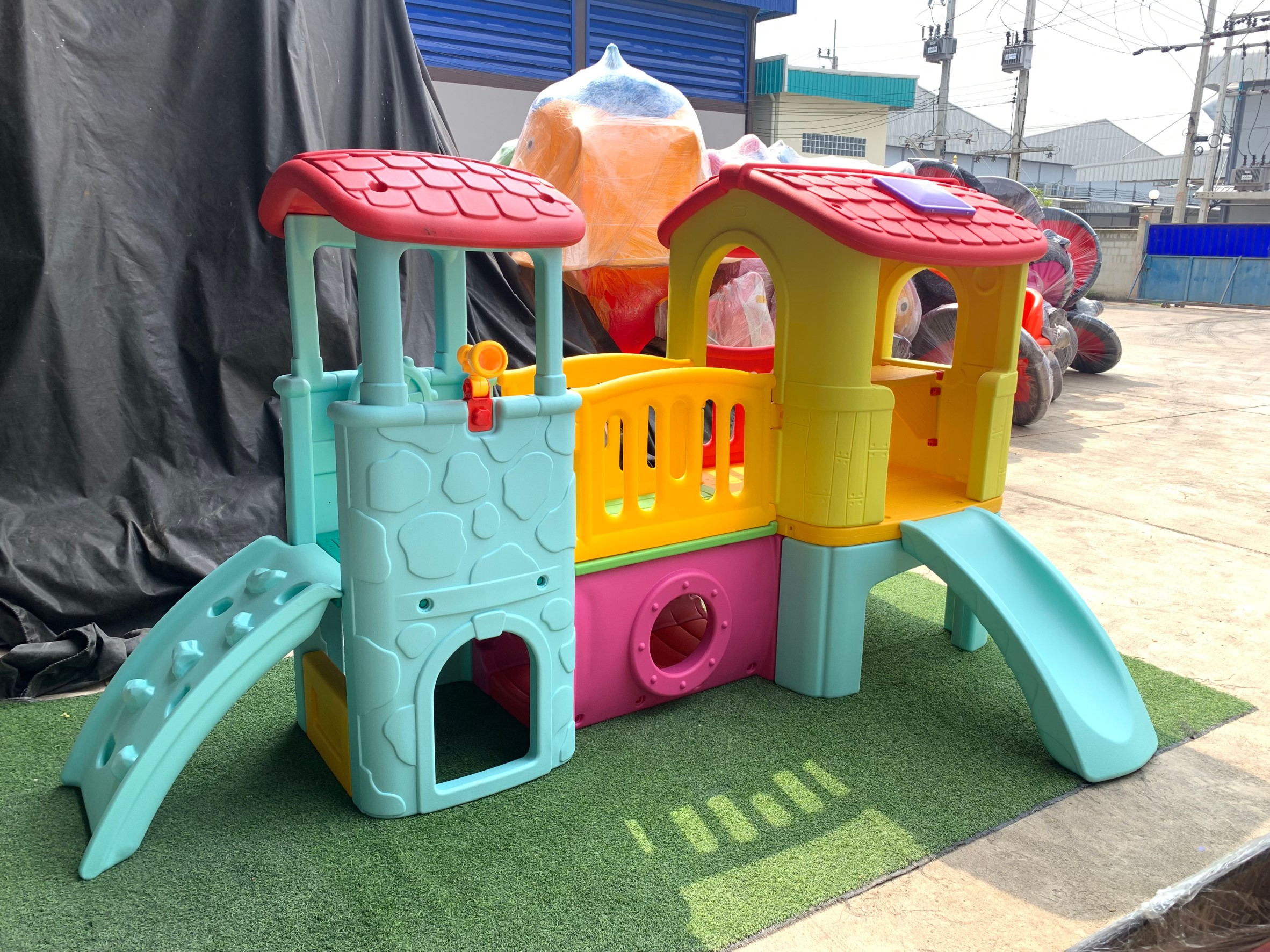 บ้านน้อย 2 ชั้น วินเทจ ,ของเล่นเด็ก, พร้อมส่ง ราคาโรงงาน