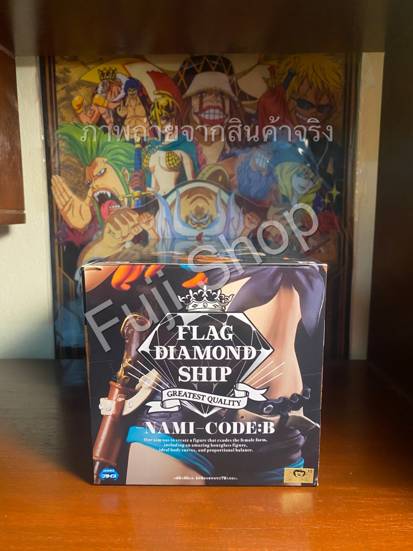 Nami Code B ของแท้ JP แมวทอง - Flag Diamond Ship Banpresto [โมเดลวันพีช]