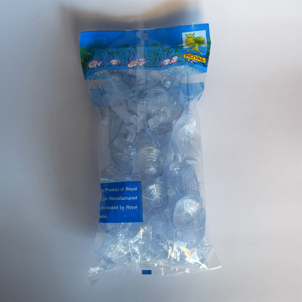 ตัวดูดกระจก จุ๊บติดกระจก สูญญากาศ แบบมีรู ขนาด 4 ซม. 100 ตัว