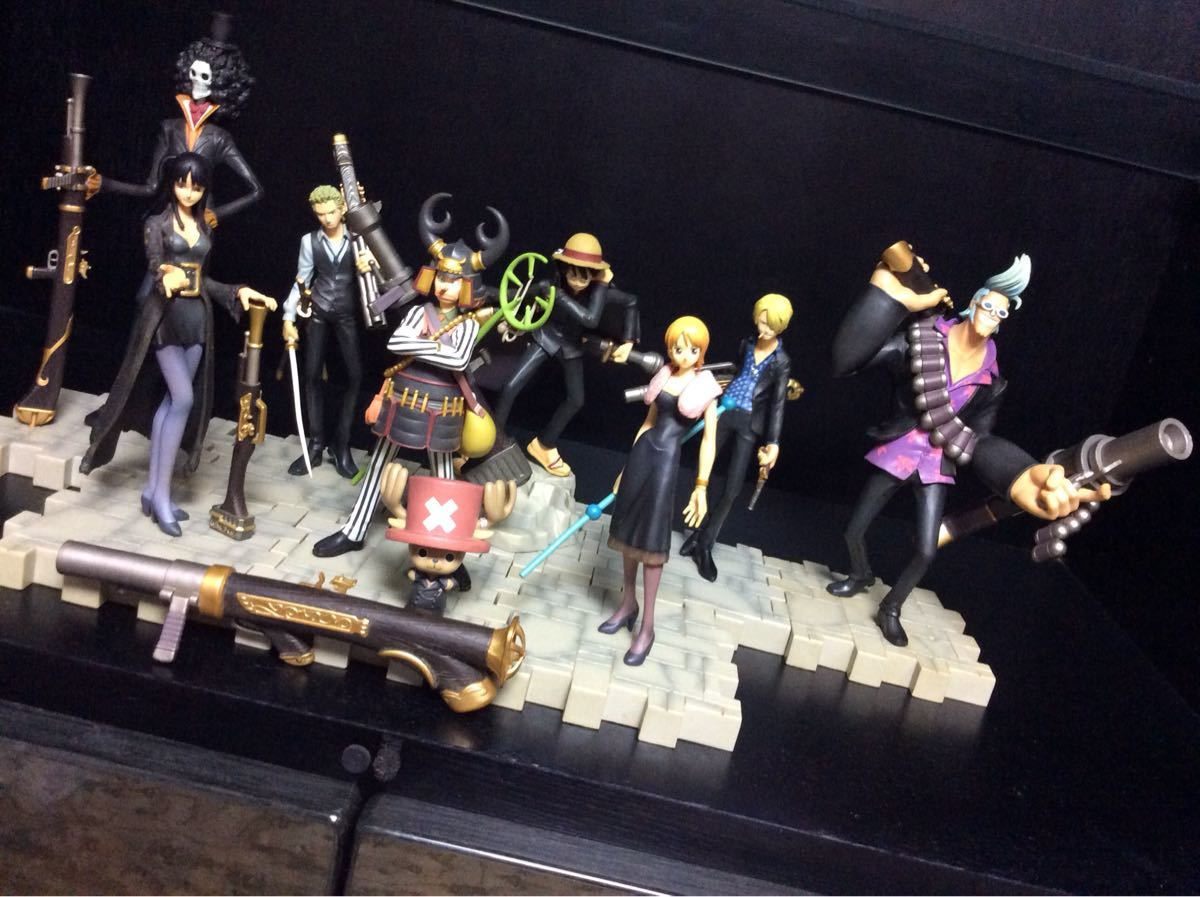 Straw Hat Pirates Strong World Set ของแท้ JP แมวทอง - Ichiban Kuji Banpresto [โมเดลวันพีช] (9 ตัว)
