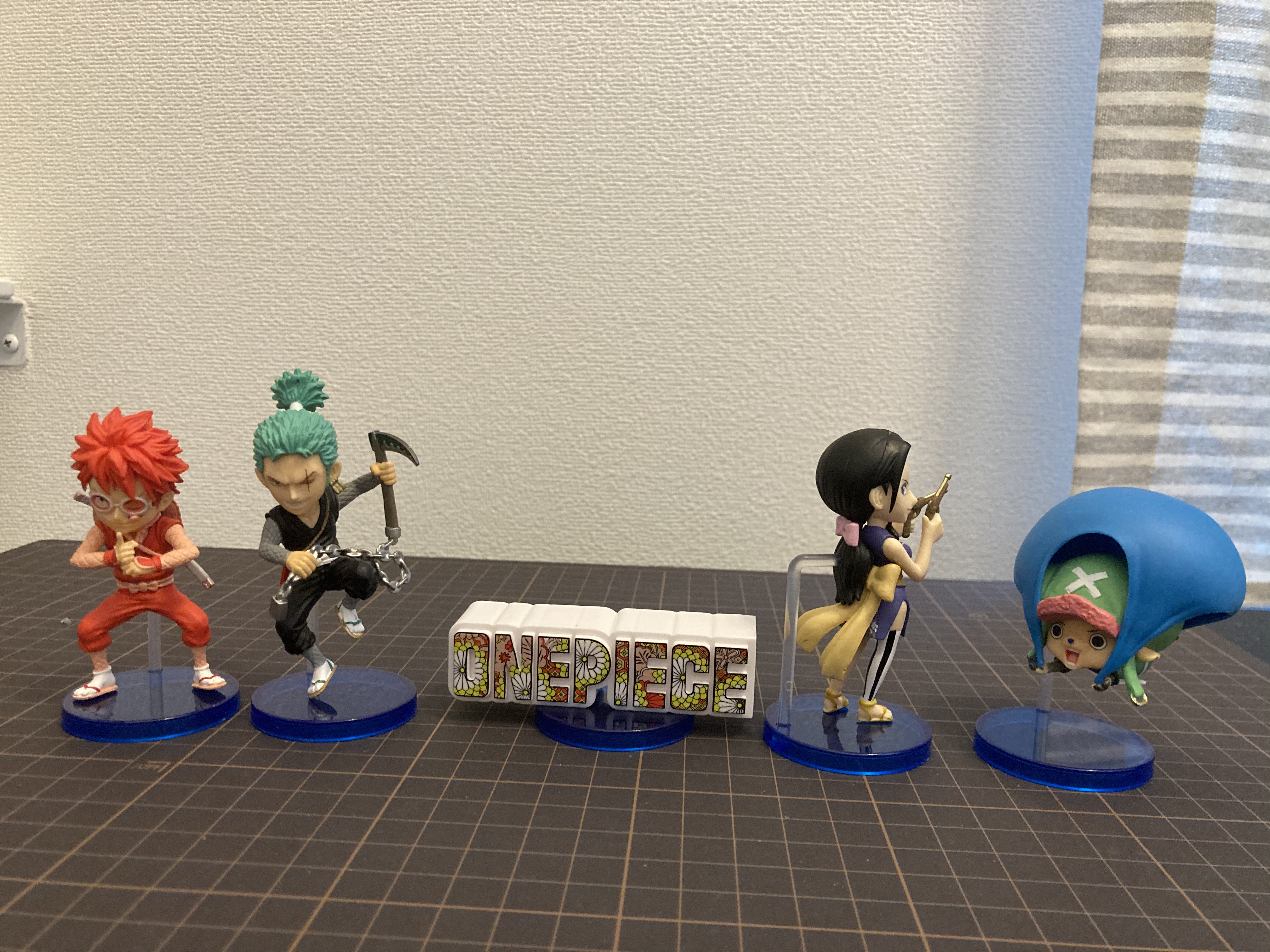 Straw Hat Pirates Wano Set ของแท้ JP แมวทอง - WCF Banpresto [โมเดลวันพีช] (9 ตัว + ป้าย)