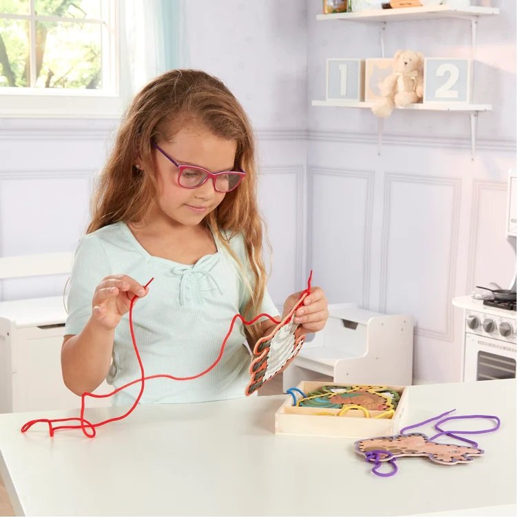 ร้อยเชือกชุดฟาร์มสัตว์ 5 ชิ้น ,ร้อยเชือก,สัวต์ฟาร์ม,ของเล่นเสริมทักษะการเรียนรู้, ของเล่นเสริมพัฒนาการเด็กอนุบาล, สื่อการสอนปฐมวัย, พร้อมส่ง