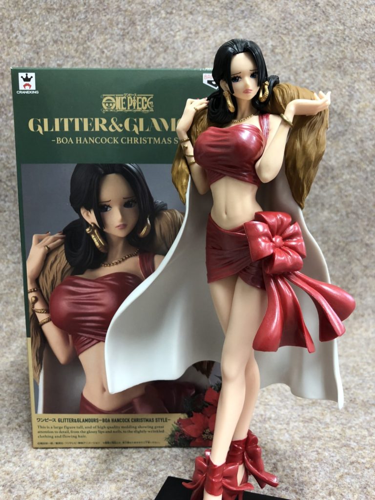 Boa Hancock Christmas Style ของแท้ JP แมวทอง - Glitter & Glamours Banpresto [โมเดลวันพีช]