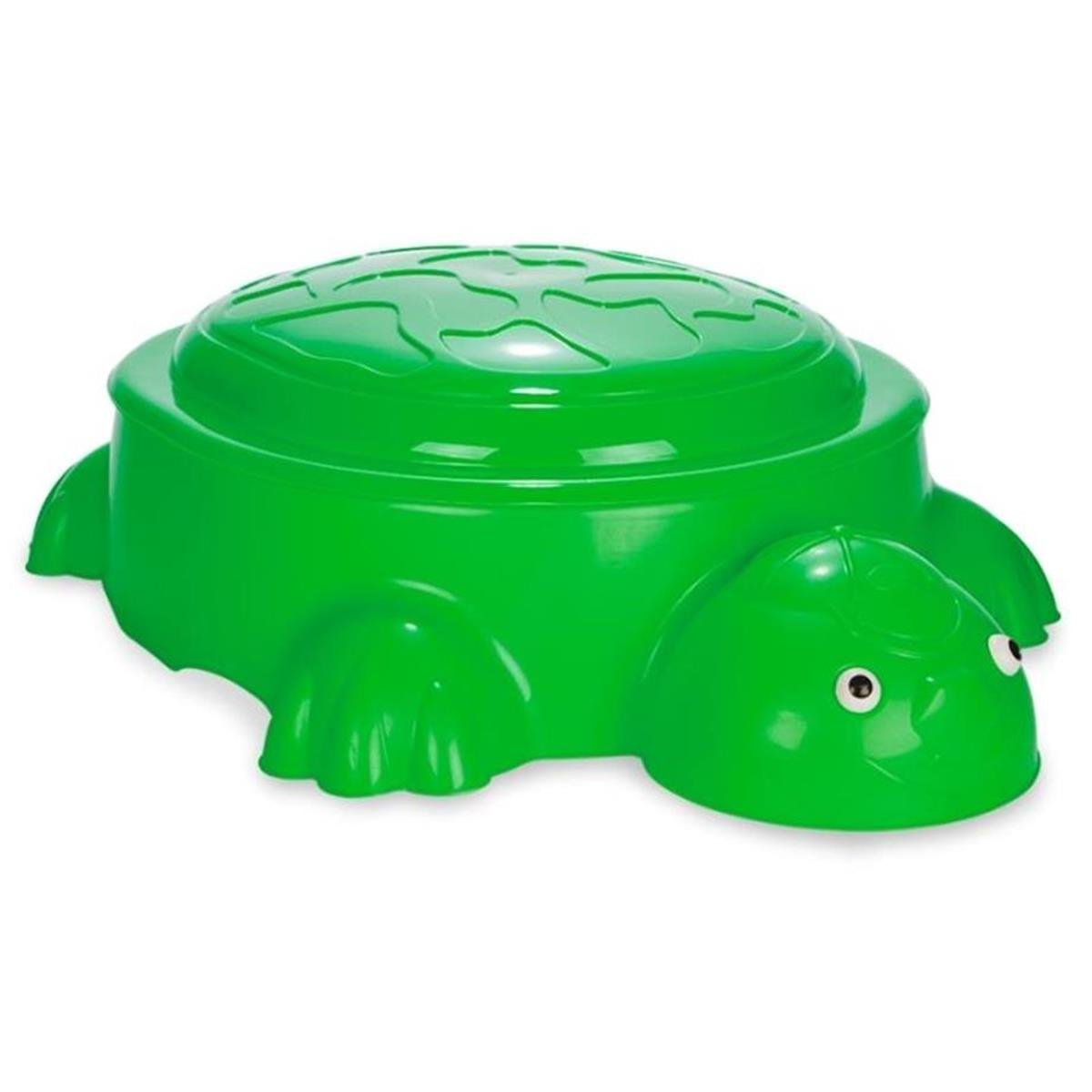 กระบะทรายเต่าน้อย มีฝาปิด บ่อทรายด็ก, กระบะทรายเด็ก ,ของเล่นเด็ก บ่อทรายเด็กเล่น ,ของเล่นเสริมพัฒนาการ ขนาด 108x109x34 ซม.