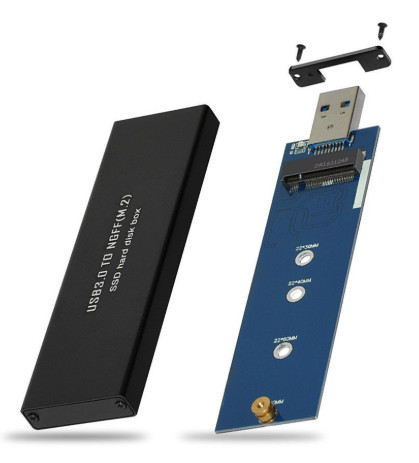M.2 USB3.0 to NGFF M.2 SSD Hard Disk Box External SSD USB Enclosure Storage Case box SSD