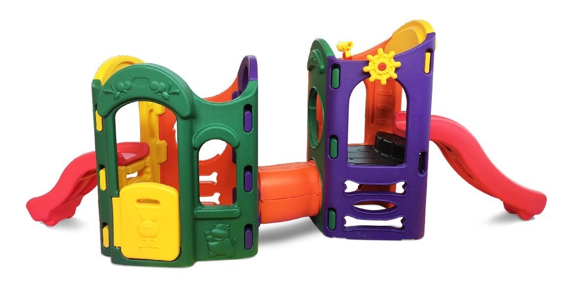 ปราสาทเจ้าหญิงเจ้าชาย ผจญภัยกระดานลื่น ,สไลเดอร์เด็ก กระดานลื่น2ทาง ,พร้อมท่อลอด, ของเล่น,เครื่องเล่นสนามกลางแจ้ง เครื่องเล่นสนามในร่ม