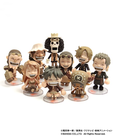 Straw Hat Pirates Chikai Set ของแท้ JP แมวทอง - Besmile Bandai [โมเดลวันพีช] (9 ตัว)