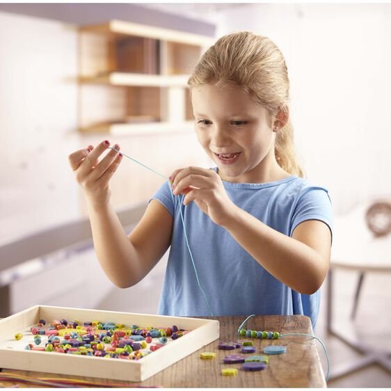 ชุดร้อยลูกปัด DIY ของเล่นเสริมพัฒนาการเด็ก เสริมทักษะการเรียนรู้ สื่อการสอนอนุบาล พร้อมส่ง