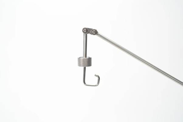 A close-up of a metal hook

AI-generated content may be incorrect.