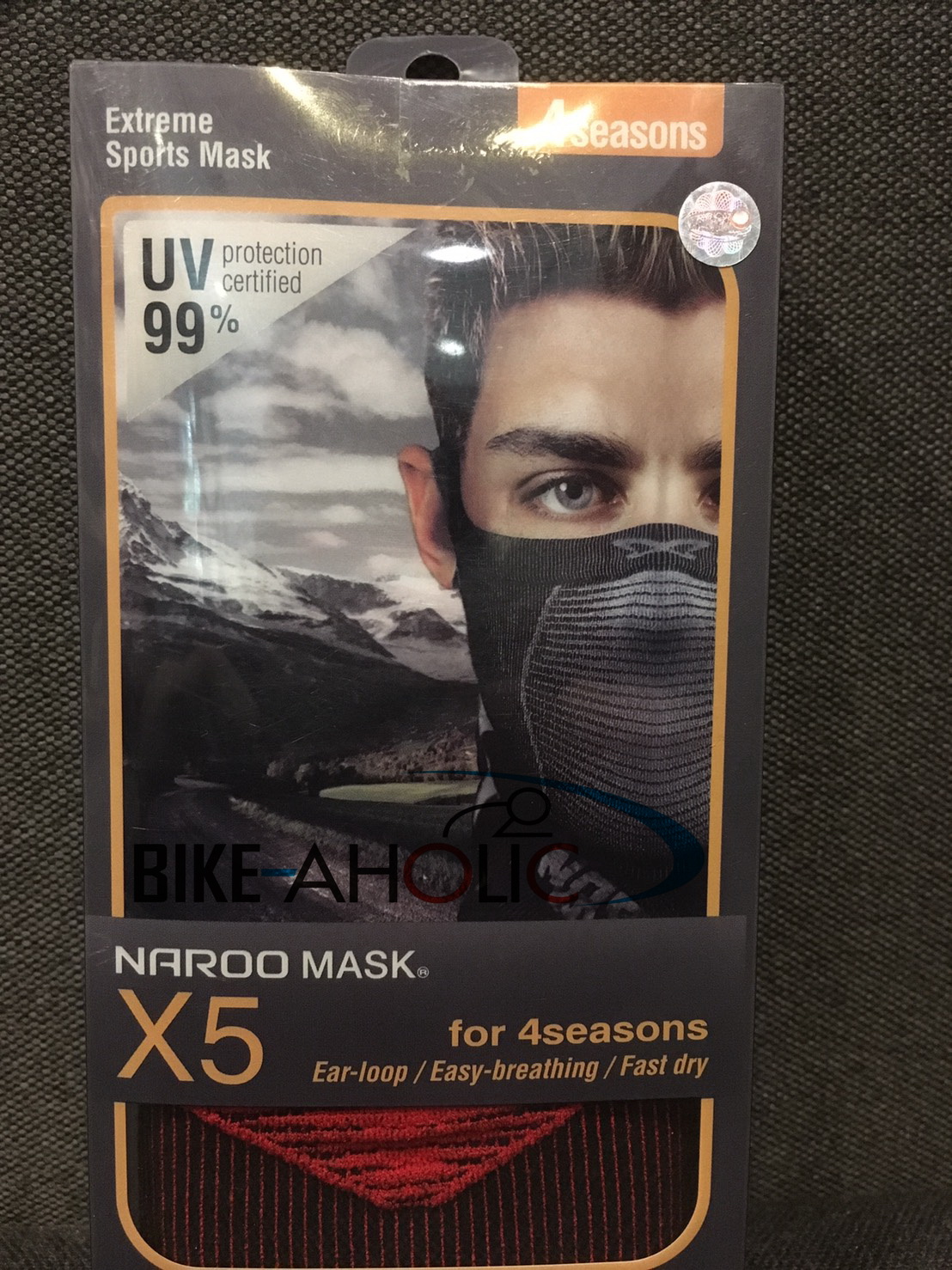 หน้ากาก Naroo Mask X5 : Red/Black