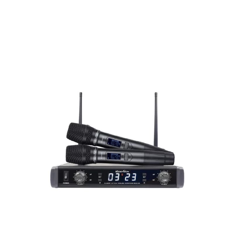 ไมโครโฟนไร้สายแบบคู่ SOUNDVISION SU-820D Dual Wireless Microphones